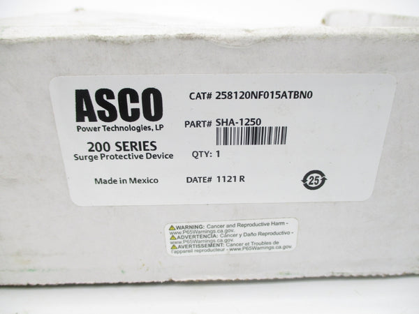 ASCO 258120NF015ATBN0 SHA-1250 NSMP