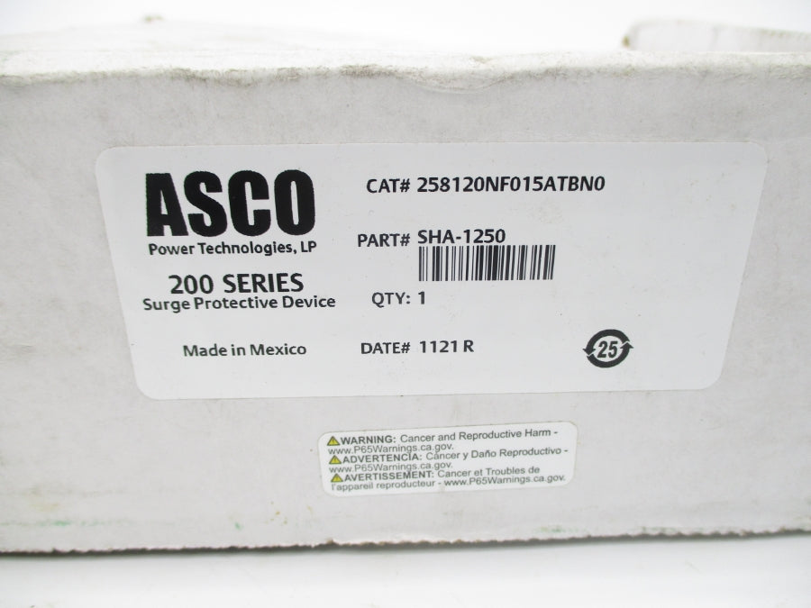 ASCO 258120NF015ATBN0 SHA-1250 NSMP