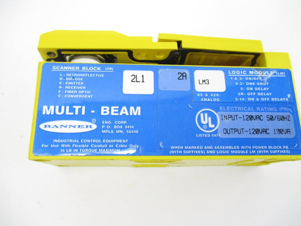 BANNER ENGINEERING SB2L12ALM3 120VAC UNMP