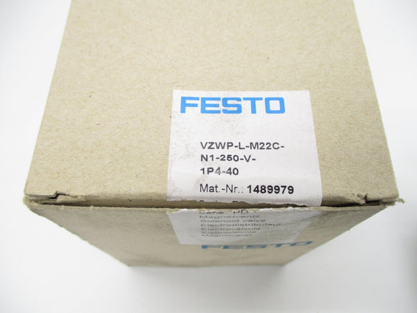 FESTO VZWP-L-M22C-N1-250-V-1P4-40 1489979 24VDC NSMP
