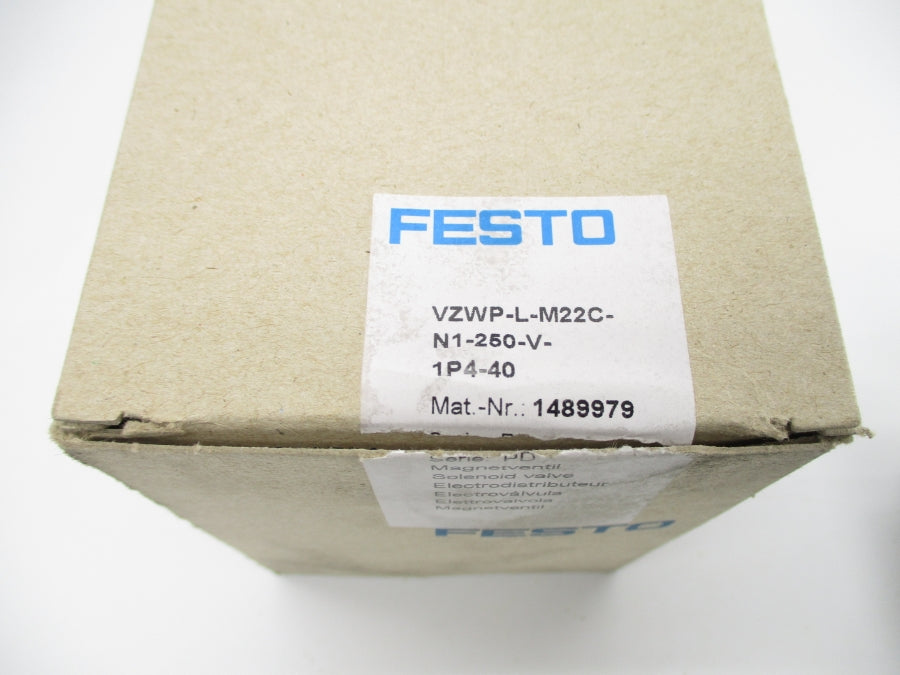 FESTO VZWP-L-M22C-N1-250-V-1P4-40 1489979 24VDC NSMP