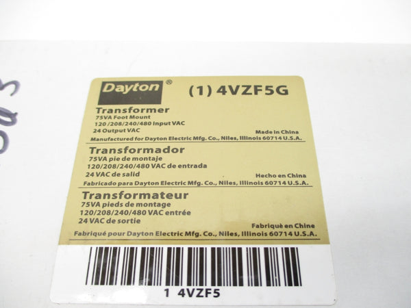 DAYTON 4VZF5G 480VAC NSMP