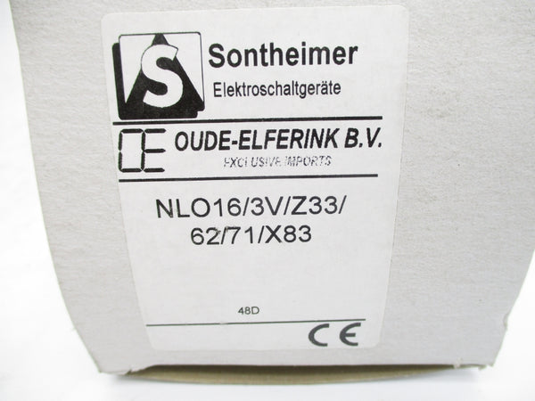 SONTHEIMER NLO16/3V/Z33/62/71/X83 600VAC 16A NSMP