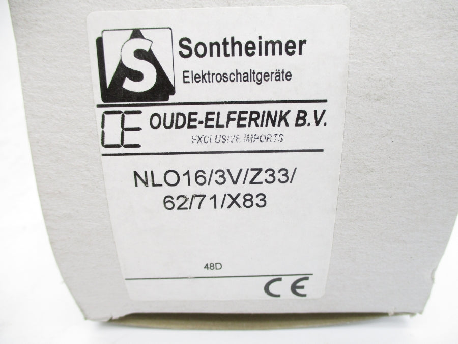 SONTHEIMER NLO16/3V/Z33/62/71/X83 600VAC 16A NSMP