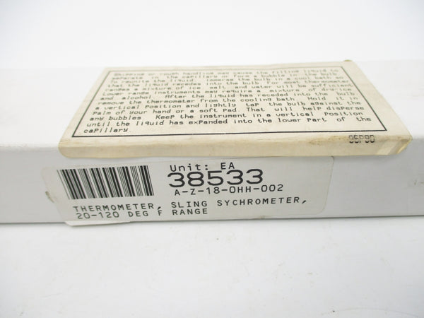 THERMOMETER 95P90 20-120'F NSMP