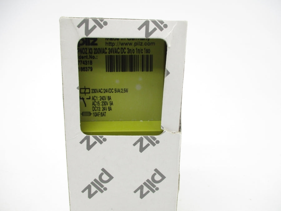 PILZ PNOZX3230VAC24VAC/DC3N/O1N/C1SO 774318 230VAC 5A NSMP