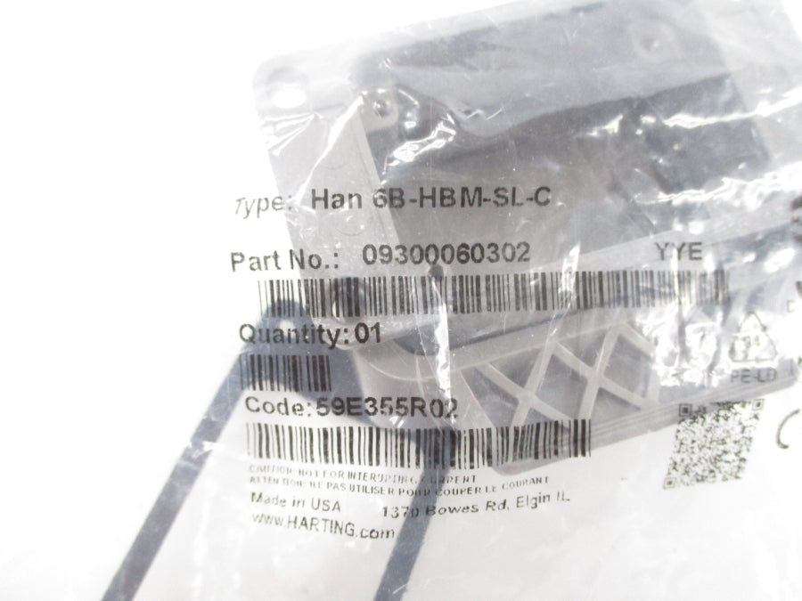 HARTING 09300060302 HAN6B-HBM-SL-C NSMP