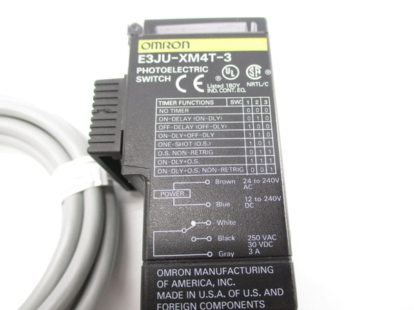 OMRON E3JU-XM4T-3 250VAC 3A NSNP