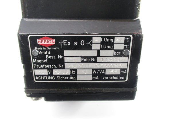 HERION 0771 PTBNR.111B/E30091B 110V NSNP