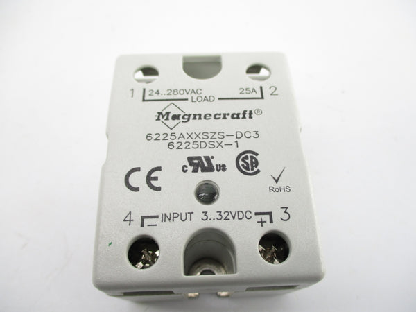 MAGNECRAFT 6225AXXSZS-DC3 6225DSX-1 3-32VDC 25A UNMP