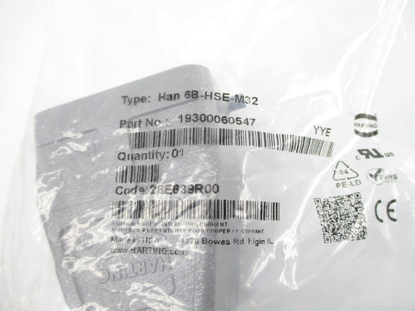 HARTING HAN6B-HSE-M32 19300060547 NSMP