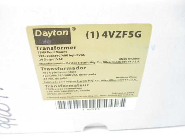 DAYTON 4VZF5G 480VAC NSMP