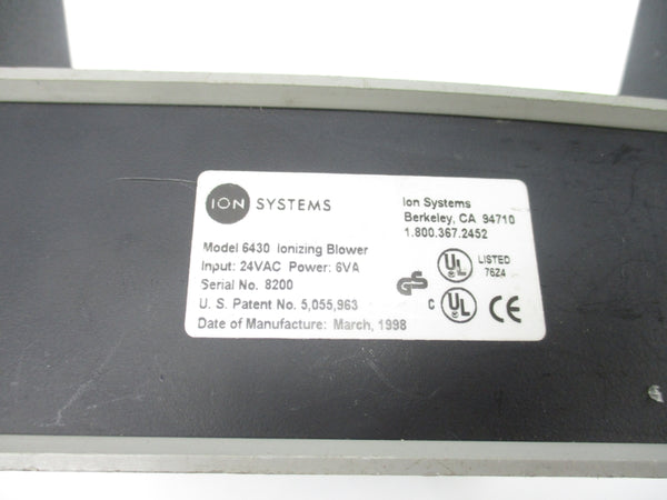 ION SYSTEMS 6430 24VAC UNMP