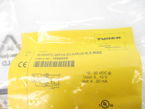 TURCK RI360P2-QR14-ELIU5X2-0.3-RS5 1590859 15-30VDC NSMP