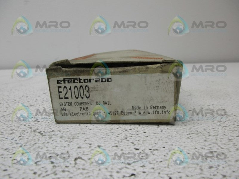 IFM EFECTOR E21003 OJ RAIL SYSTEM BRACKET NSMP