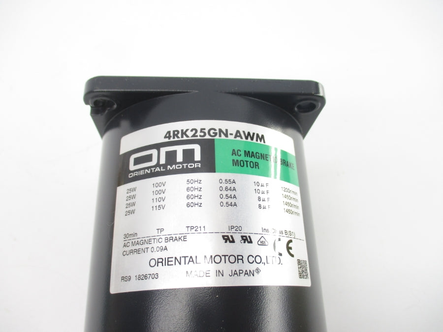 ORIENTAL MOTOR 4RK25GN-AWM 115V 0.54A NSNP