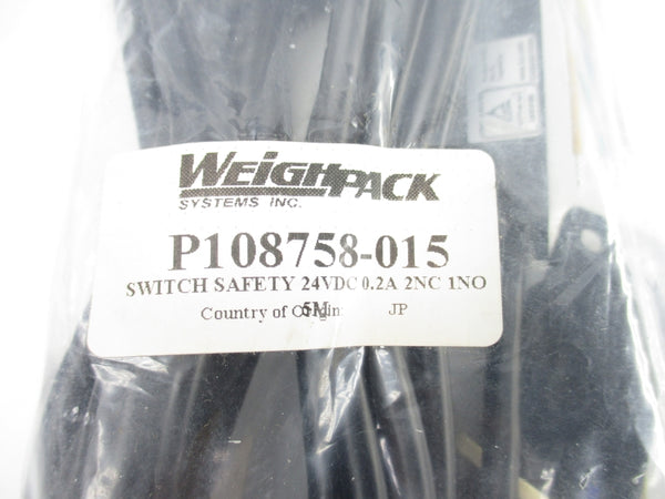 WEIGHTPACK SYSTEMS P108758-015 D40P-LPC-21-05 24VDC 0.2A NSMP