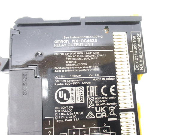 OMRON NX-OC4633 240VAC 8A NSNP