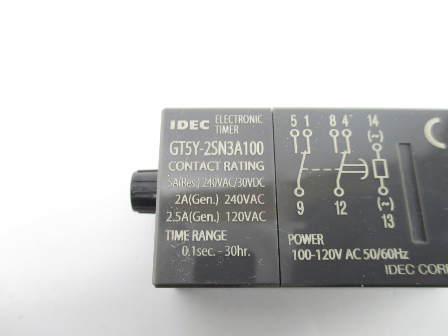 IDEC GT5Y-2SN3A100 100-120VAC 2.5A 0.1S-30HR NSNP