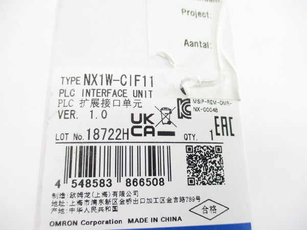 OMRON NX1W-CIF11 NSFS