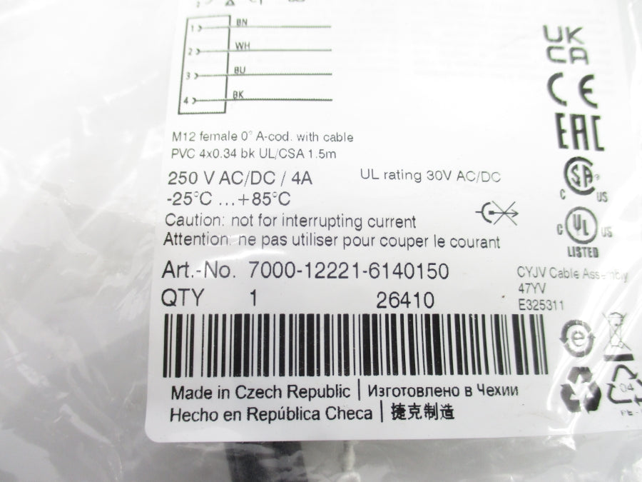 MURR ELEKTRONIK 7000-12221-6140150 250VAC/DC 4A NSMP