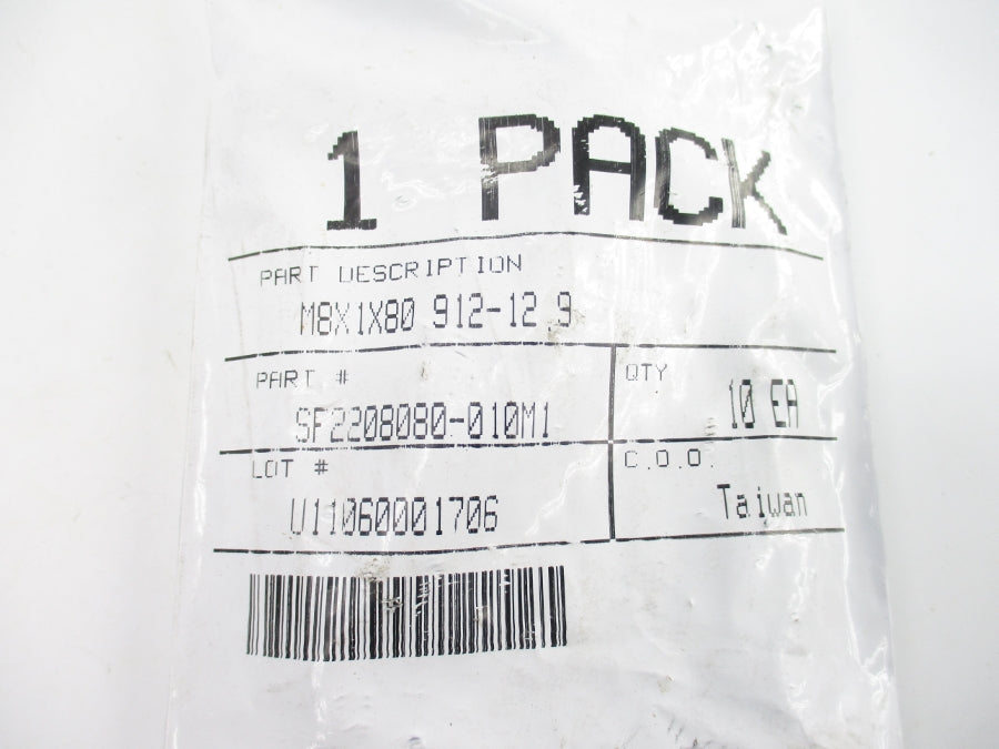 SCREW SF2208080-010M1 (PKG OF 10) NSMP