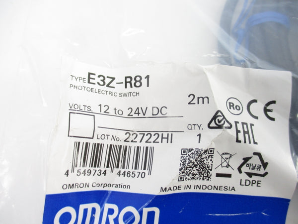 OMRON E3Z-R81 12-24VDC 2M NSMP