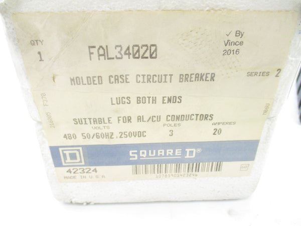 SQUARE D FAL34020 SER. 2  480VAC 20A NSMP