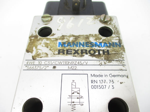 REXROTH 4WE10C31/CW110N9Z45/V UNMP