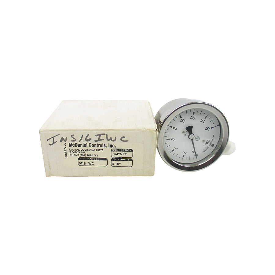 MCDANIEL CONTROLS K16 0/16"WC NSMP