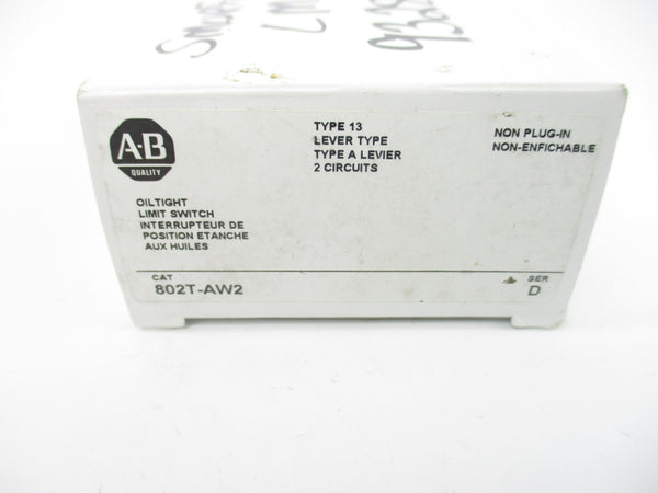 ALLEN BRADLEY 802T-AW2 SER. D 120-600VAC 60A (WH) NSMP