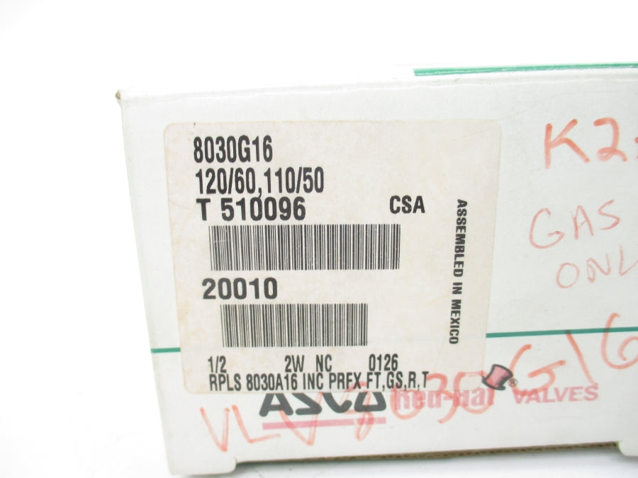 ASCO 8030G16 110/120V 4-6PSI 1/2" NSMP