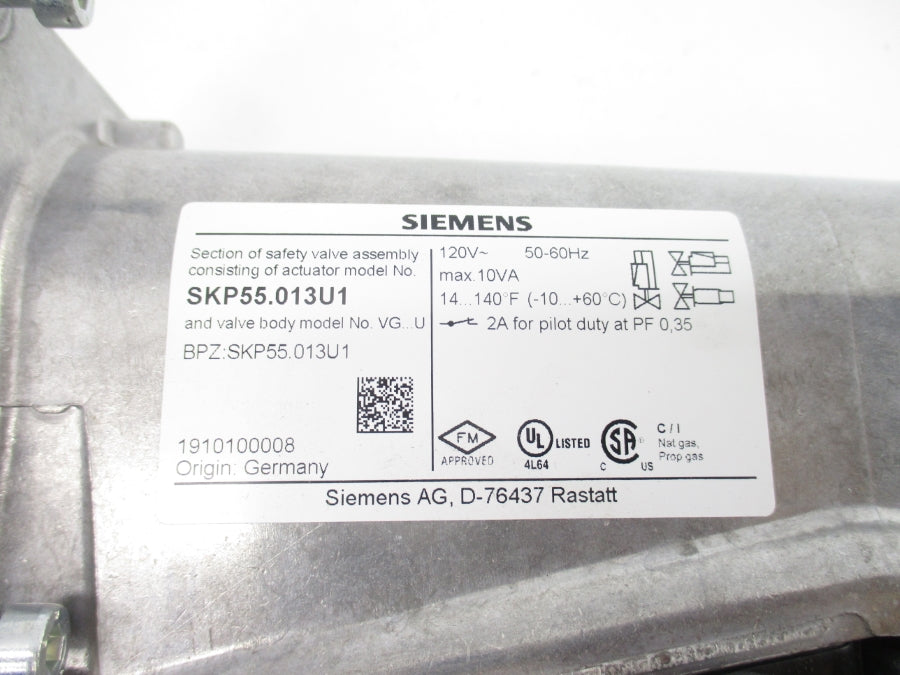 SIEMENS SKP55.013U1 120V 2A NSNP
