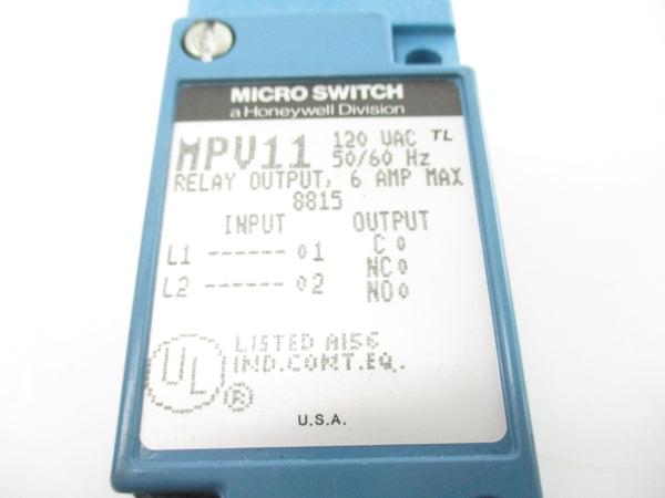 MICRO SWITCH MPV11 120VAC 6A NSNP