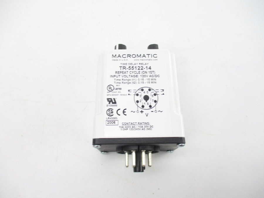 MACROMATIC TR-55122-14 23NV19 120-240VAC 10A 0.15-15MIN NSMP