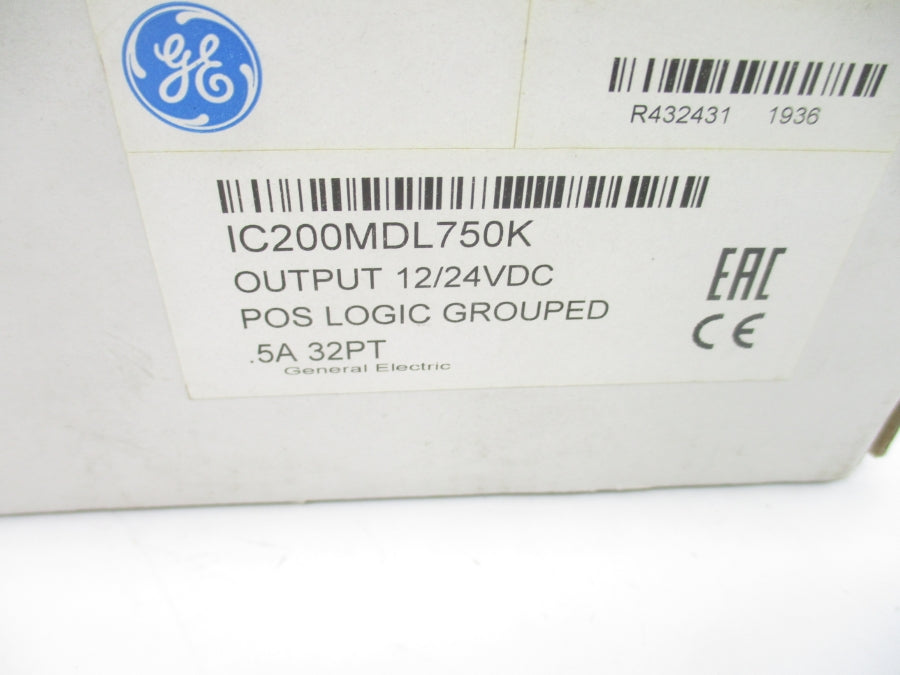 GENERAL ELECTRIC IC200MDL750K 12/24VDC .5A NSFS