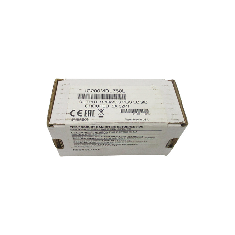 EMERSON IC200MDL750L 12/24VDC .5A NSFS