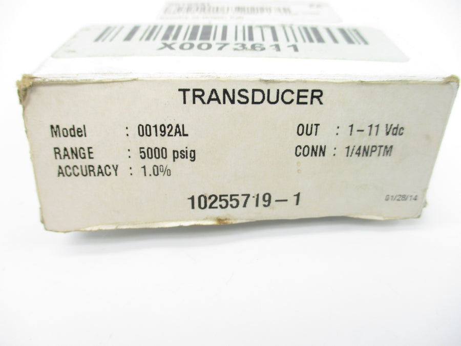 COLE PARMER 00192AL 1-11VDC 5000PSI 1/4" NSMP