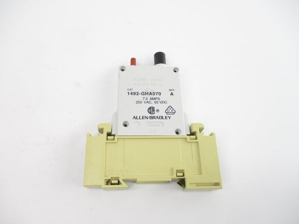 ALLEN BRADLEY 1492-GHA070 SER. A 250VAC 7.0A (GY/BL) NSMP