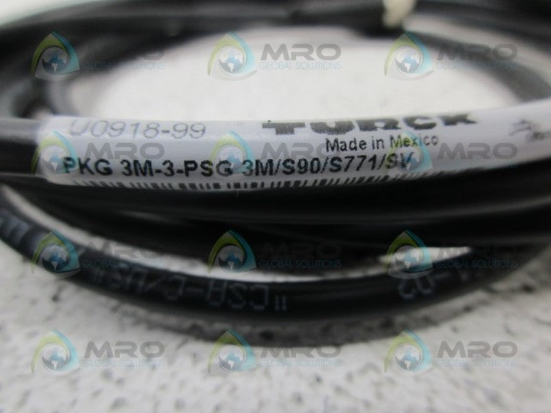 TURCK PKG3M-3-PSG3M/S90/S771/SV CORDSET NSNP