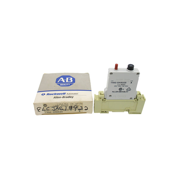 ALLEN BRADLEY 1492-GHA020 SER. A 250VAC 2.0A (GY/BL) NSMP