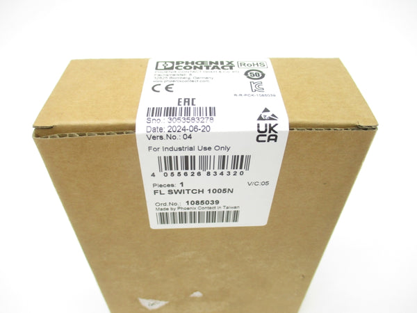 PHOENIX CONTACT 1085039 FLSWITCH1005N 24VDC/AC NSMP