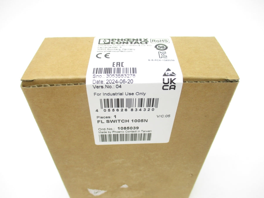 PHOENIX CONTACT 1085039 FLSWITCH1005N 24VDC/AC NSMP