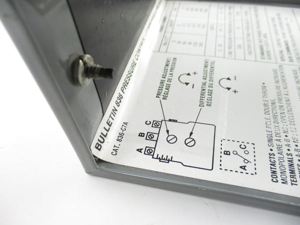 ALLEN BRADLEY 836-C7A SER. CA 600V 2A UNMP
