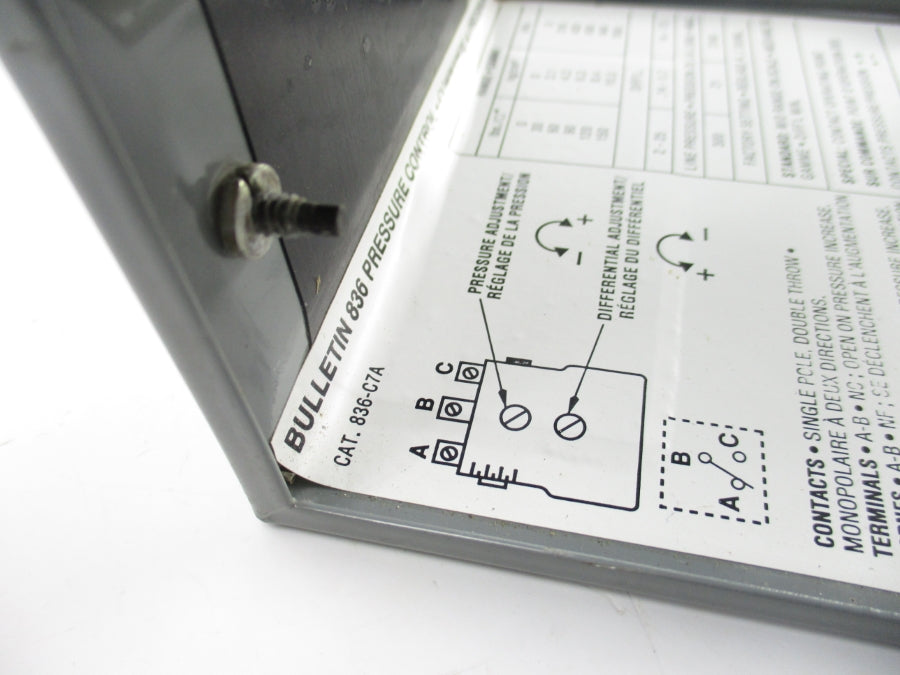 ALLEN BRADLEY 836-C7A SER. CA 600V 2A UNMP