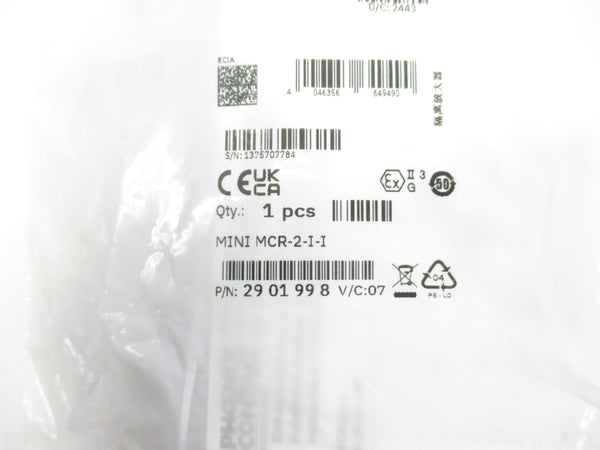 PHOENIX CONTACT MINIMCR-2-I-I 2901998 30VDC NSMP