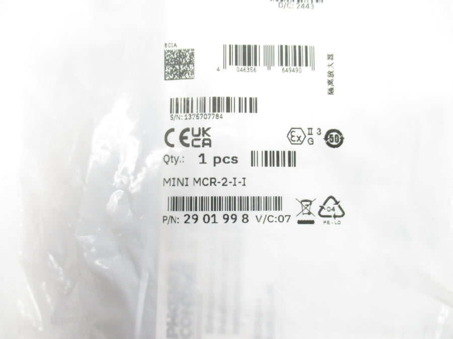 PHOENIX CONTACT MINIMCR-2-I-I 2901998 30VDC NSMP