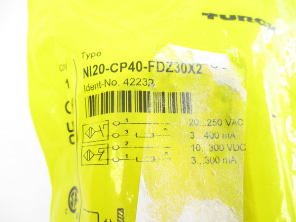 TURCK NI20-CP40-FDZ30X2 42232 20-250VAC NSMP