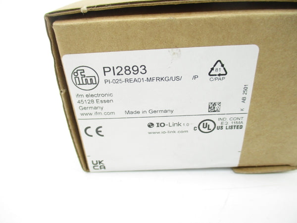 IFM EFECTOR PI2893 PI-025-REA01-MFRKG/US//P 18-32V NSMP