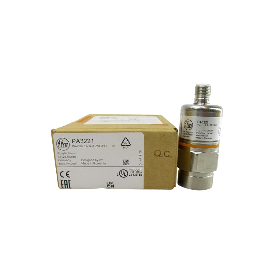 IFM EFECTOR PA3221 PA-250-SBN14-A-ZVG/US//V 9.6-32VDC NSMP